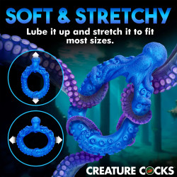 Creature Cocks Cockring Poseidon's Octo-ring Bleu